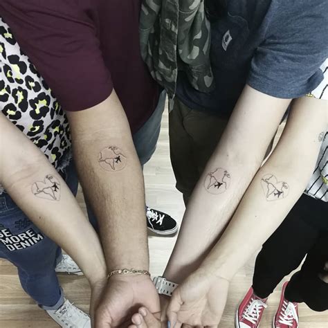 tatuajes para 4 amigas